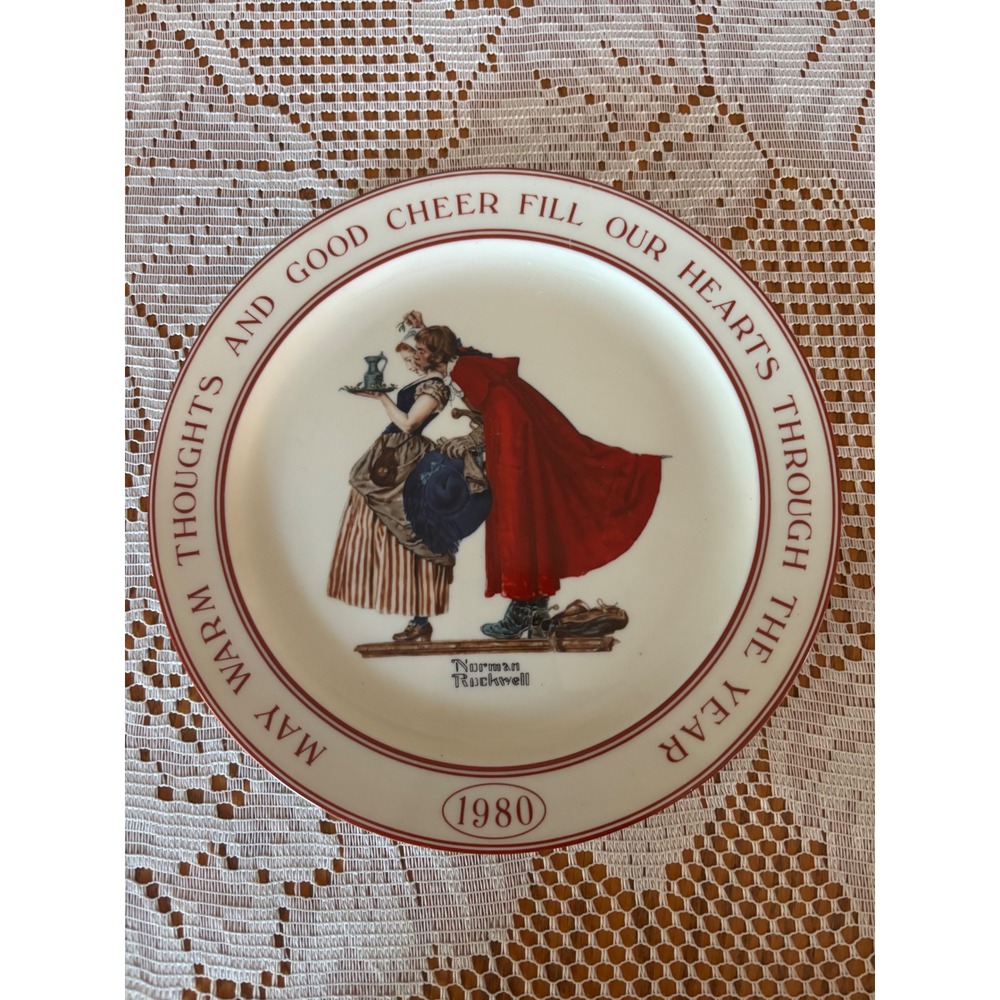 Norman Rockwell 1980 Hallmark Collector Plate Vista Alegre Portugal Limited Ed
